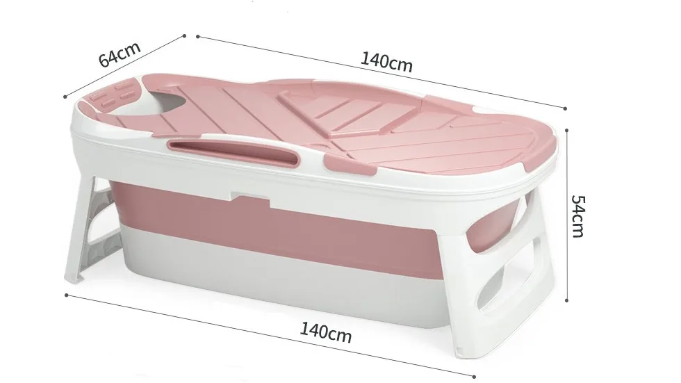 Portable Plastic Bathtub For Adults Folding Tub Spa Bathtub Big