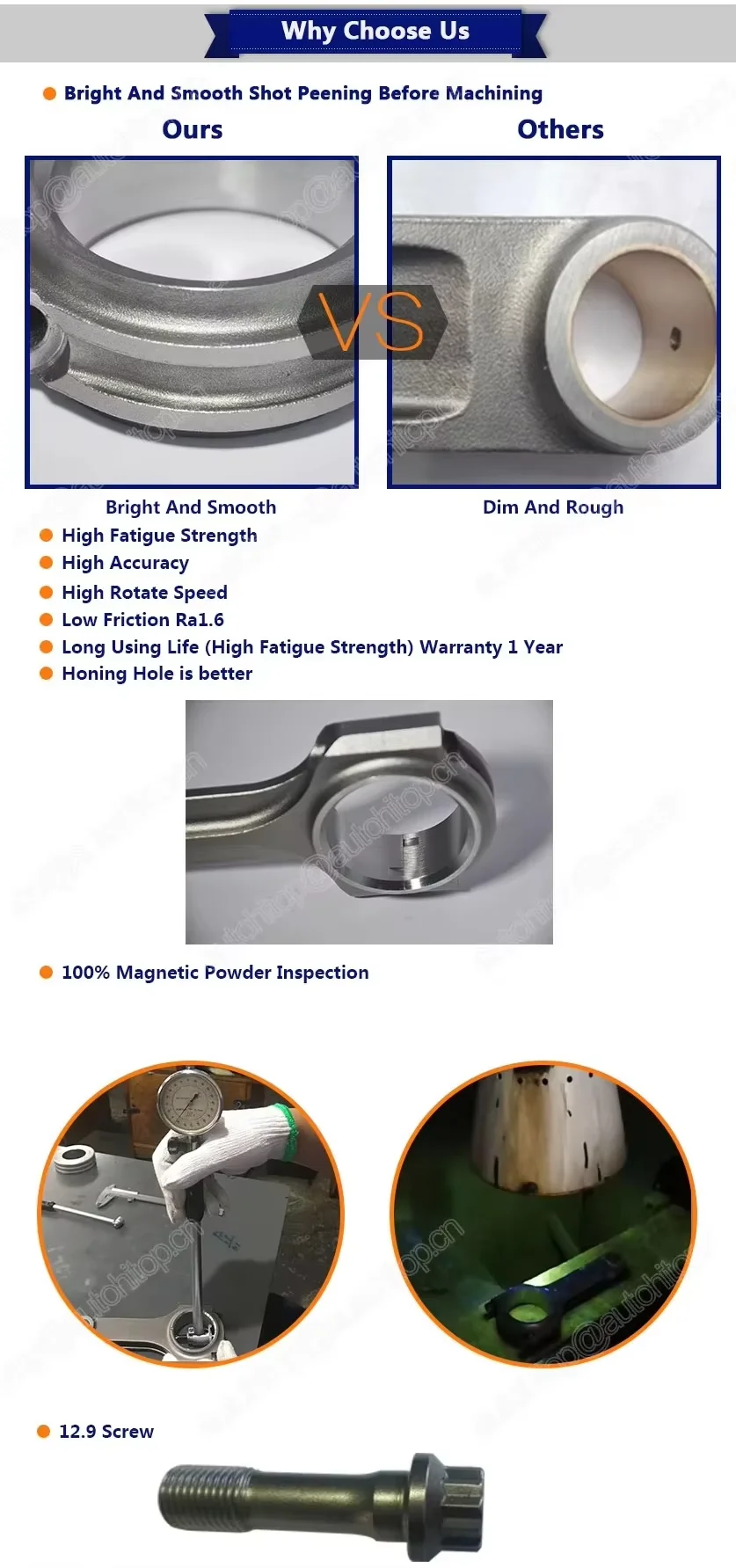 Racing Forging 4340 Steel Connecting Rods for Volvo B230 B234 B230F B230FT B230A B230FK B230E B230FD 740 940 760 16v 2.3l 158mm