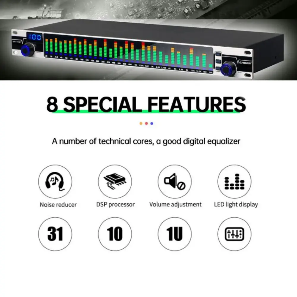 Eq2021 Audio Control Equalizer Audio Profesional Graphic Equalizer For