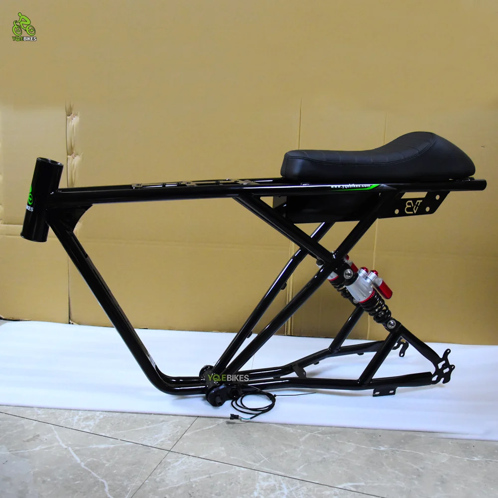 Customization Oem Super Double Suspension Ebike Frame 20*4.0 Carbon