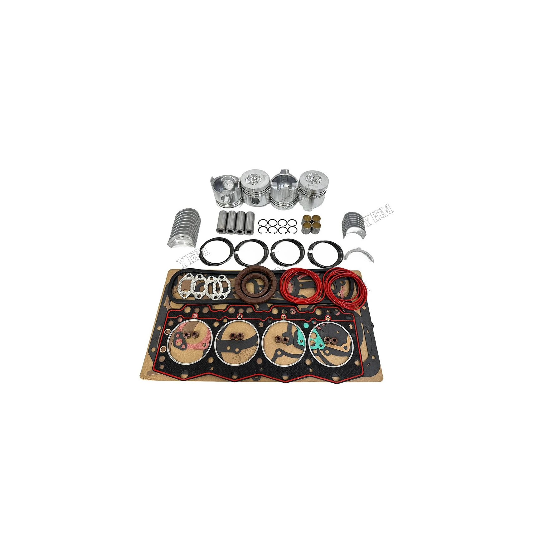 Compatible for YunNEI YN25GBZ Repair Kit With Overhaul Gasket Set Piston Rings Bearings Engine Replacement Parts