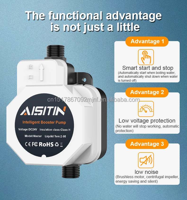 Aisitin Dc24v 100w Smart Silent Intelligent Automatic Water Pressure