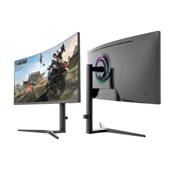 Ultrawide Gaming PC Monitor 34 Inch Curved VA Panel 4K 120Hz 99% SRGB 1ms Response Time DP Interface