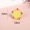 Insignia de Girasol [de color] - 3,8*3,8 cm