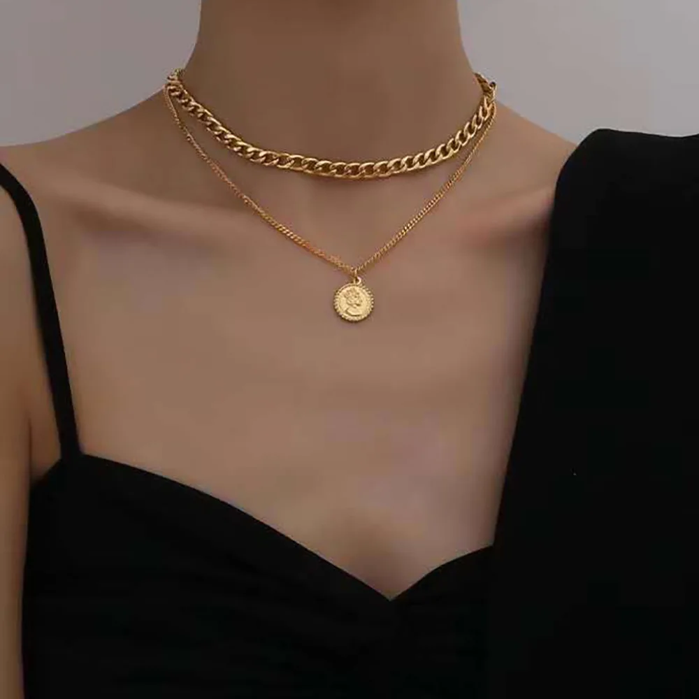 LW Edge Cadenas BIG Necklace For Woman Designer Gold Plated 18K