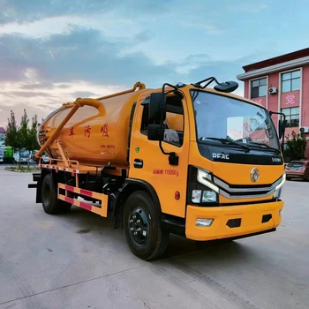 Dongfeng Dorica rural breeding farm sewage and feces suction and transportation 8-cubic suction truck