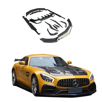Jayspeed Carbon Fiber Body Kit For Mercedes-Benz AMG GT/GTS C190 front bumper side skirt front wing spoiler rear diffuser