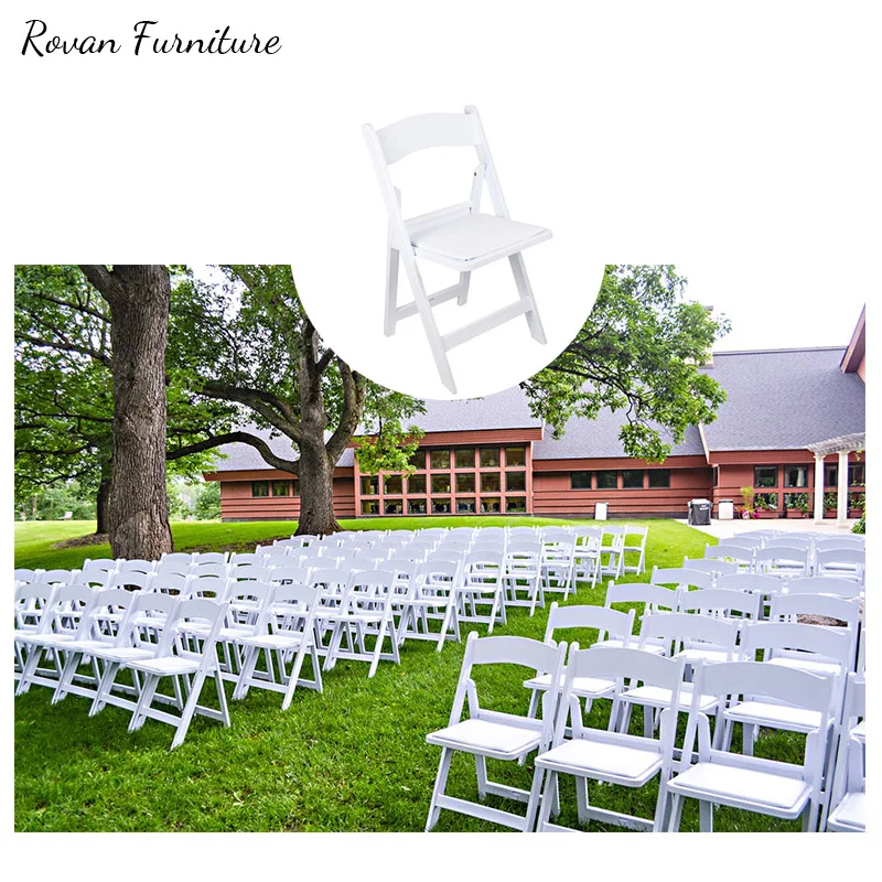 RTS TOP High Quality Plastic Folding Chair for Wedding Event Party Use