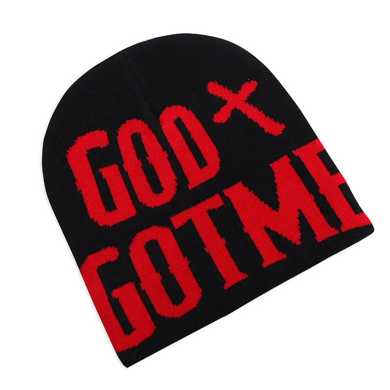 Bonnet D'hiver Tendance Y2K Pour Femme, Motif Tête De Mort, Bonnet