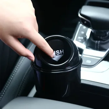 Mini Auto Car Garbage Can Automotive Vehicle Rubbish Bins Small Trash Can Cup Holder