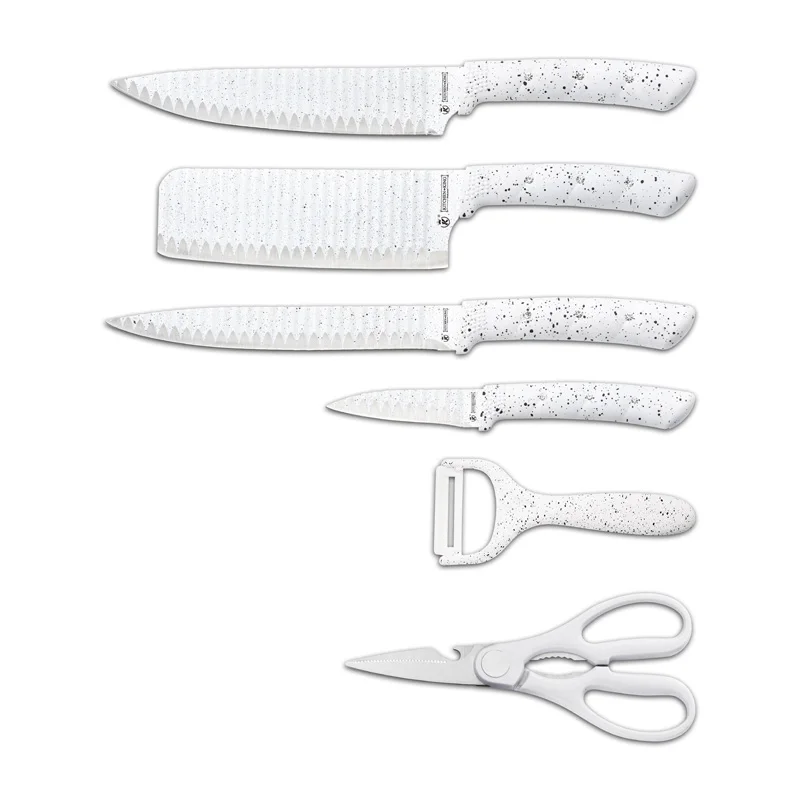 KITCHEN KING - 6 PIECE KITCHEN KNIFE SET (WHITE) - Kastner Auctions