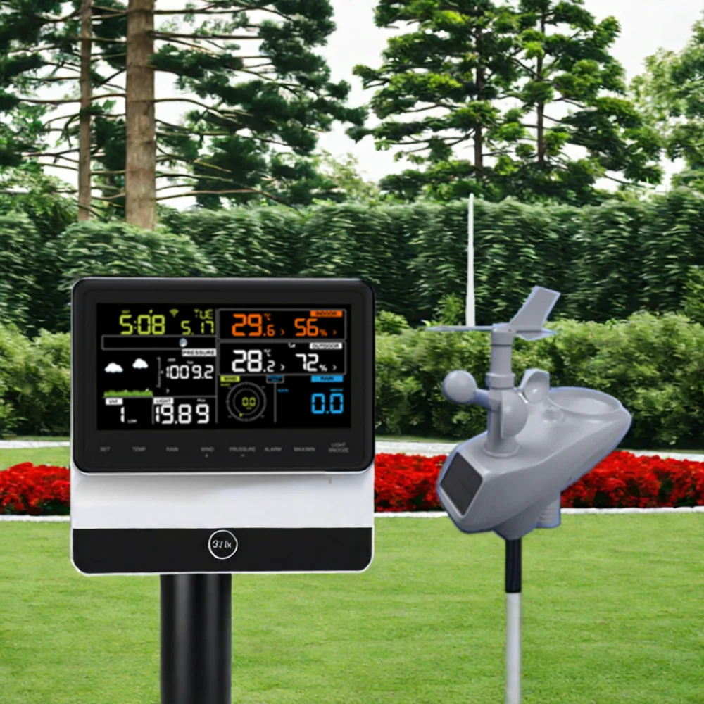 AW006 WIFI App Weather Station Colorful Indoor/Outdoor LCD Temperature Recorder Hygrometer Home Use