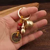Hundred Blessings Small Cup Gourd Yellow Rope Five Emperor Coins