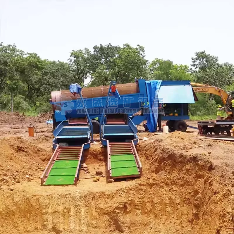 Chinese Mobile Mini Chrome Gold Magnetite Iron Mineral Tin Ore Processing Concentration Washing Beneficiation Plant