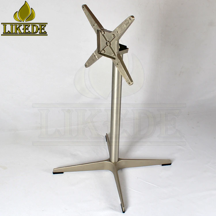 Aluminum Outdoor Folding Table Base Metal Foldable Furniture Legs for Restaurant Use