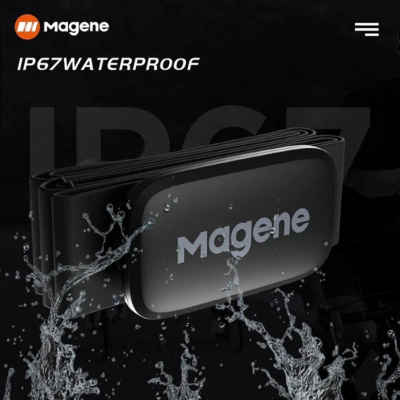 Magene HRM H64 ANT+Heart Rate Sensor Fit for GARMIN Bryton IGPSPORT  Computer Waterproof Sports Heart Rate Monitor Chest Strap