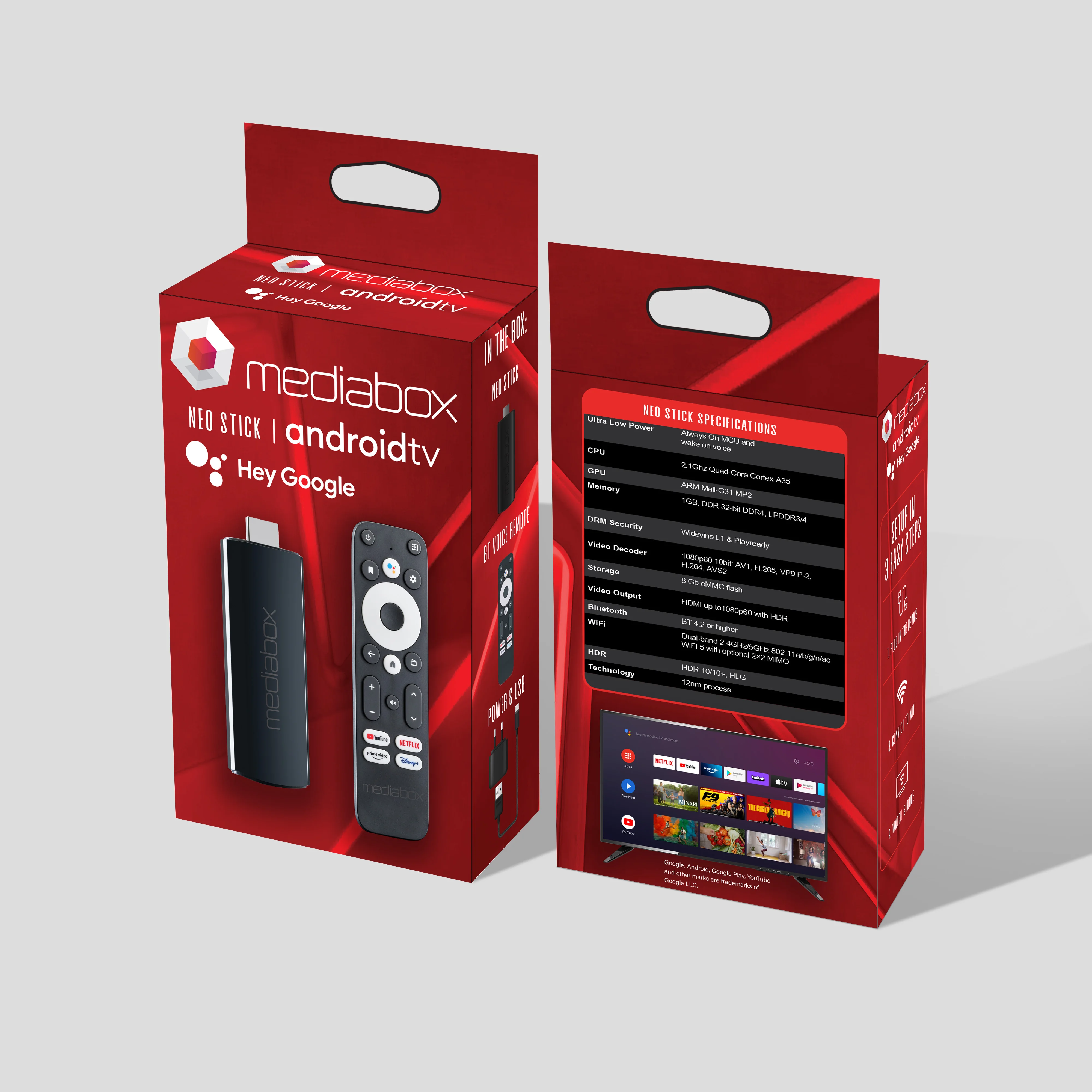 TVBOX Android TV Stick VOD視聴等 4K Google Certified Android TV Box - Android 11 Smart Stick