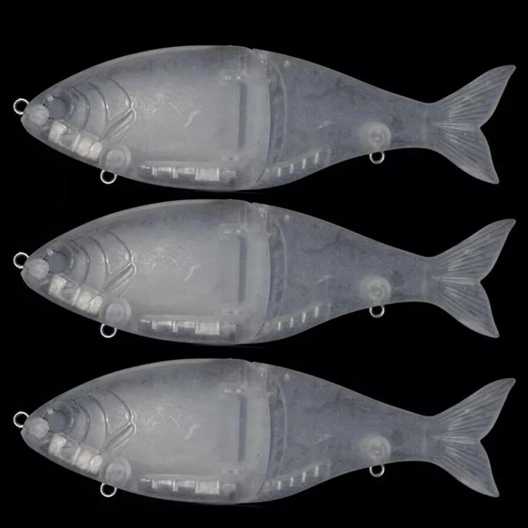 Unpainted Multi Jointed Swimbait - Freshwater Fishing Lure