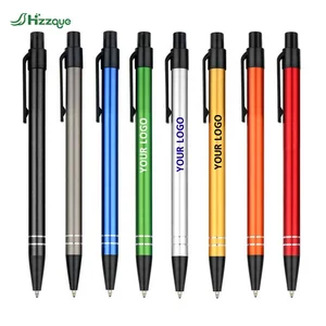 Hot Sale High Quality Office Business and School Stationery Aluminum Metal Ballpoint Pen With Custom LOGO