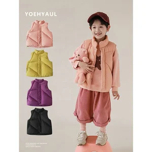 YOEHYAUL New Arrival Warm Vest Jackets Winter Coat for Children and Down Waistcoat Puffer Vest for Kids Baby Boy Jacket Winter