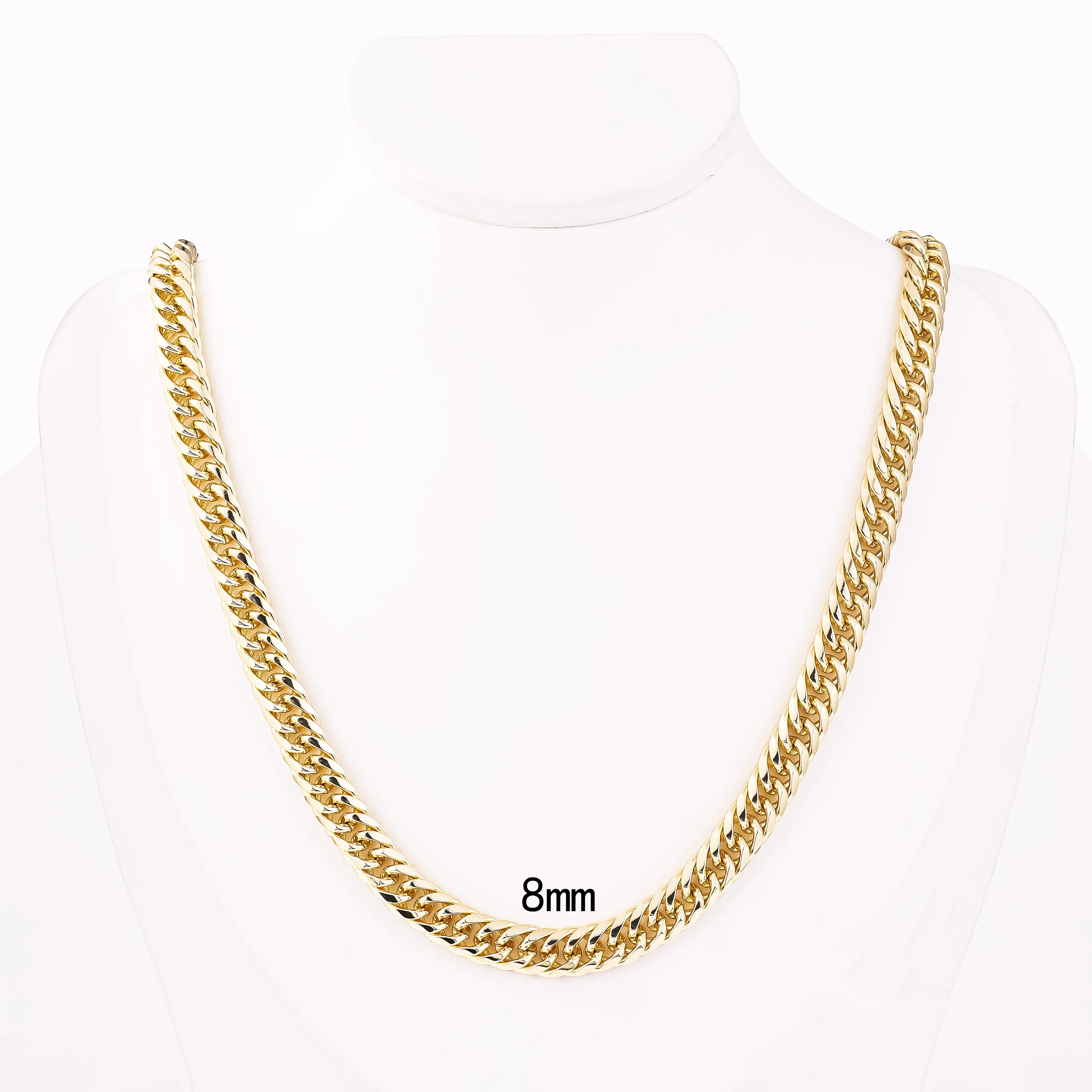 1 Pezzo Collana Da Donna Placcata In Oro 14K Stile Cubano Hip-hop - Foto 7