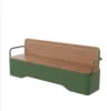bench 1404077cm-galvanized steel-plastic wood