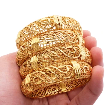 Dubai designer bracelets 18K Gold plated for Girl/Women accessories wedding Jewelry African bangle bridal gifts Bracelet