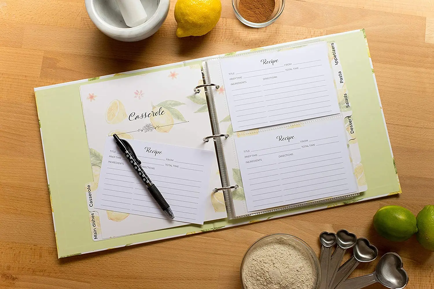 A5 Personalised Waterproof Recipe Book, Recipe Journal, Baking, Cooking 