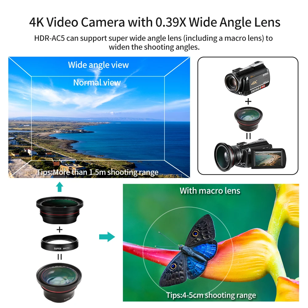 Professional Handheld HD DV SLR Digital Camcorder with 2.4 inch LCD 16.0 Mega pixels CMOS Sensor Camera