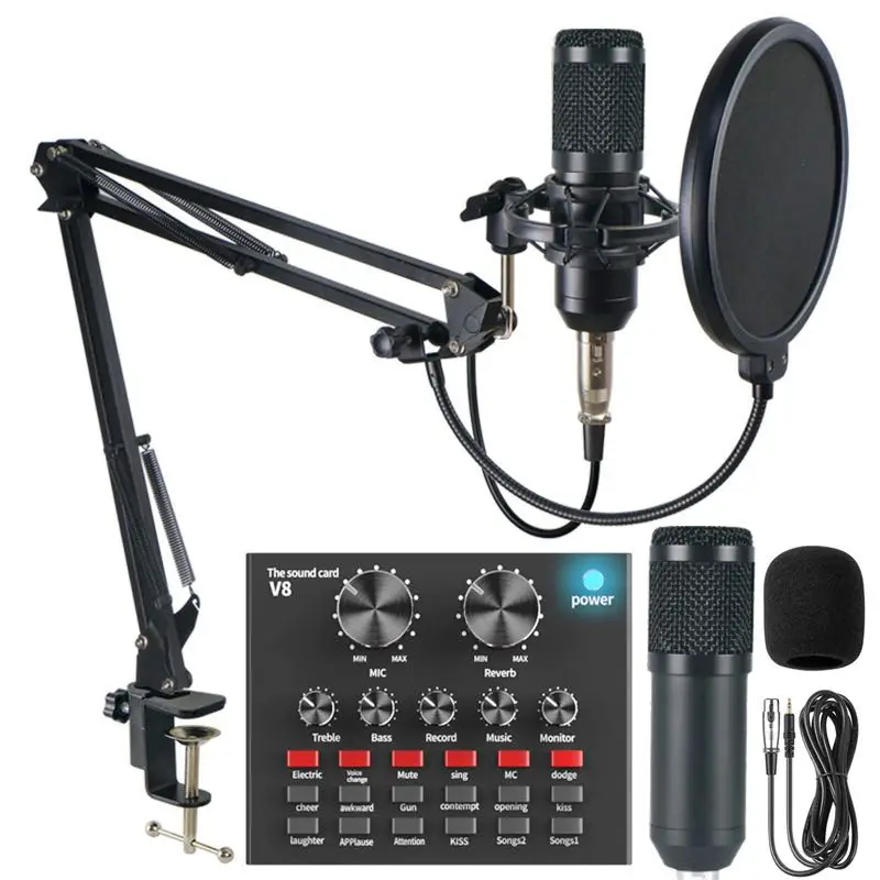 verteren strand Relatief Professional Dynamic Recording Studio Condenser Wired Rode Microphone Mic  Microfono Desktop Computer Microphone With Stand Set - Buy Music Microphone, Microphone Arm,Gamer Microphone Product on Alibaba.com