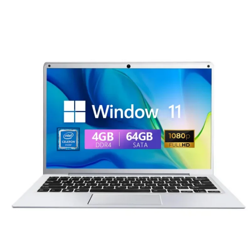 The Best Factory Price 14 Inch N3350 Dual Core 4GB RAM 64GB SSD Win11  Education Laptop Notebook Computer for Students