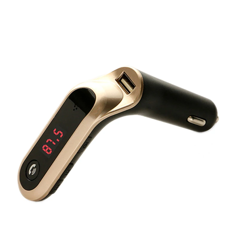 S7 Car Charger 4 in 1 Hands Free Wireless BT FM Transmitter S7 Car Kit MP3 Player SD USB Car Accessories