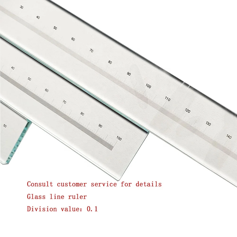 Mitutoyo - Working Glass Scale + Inspection Cert.