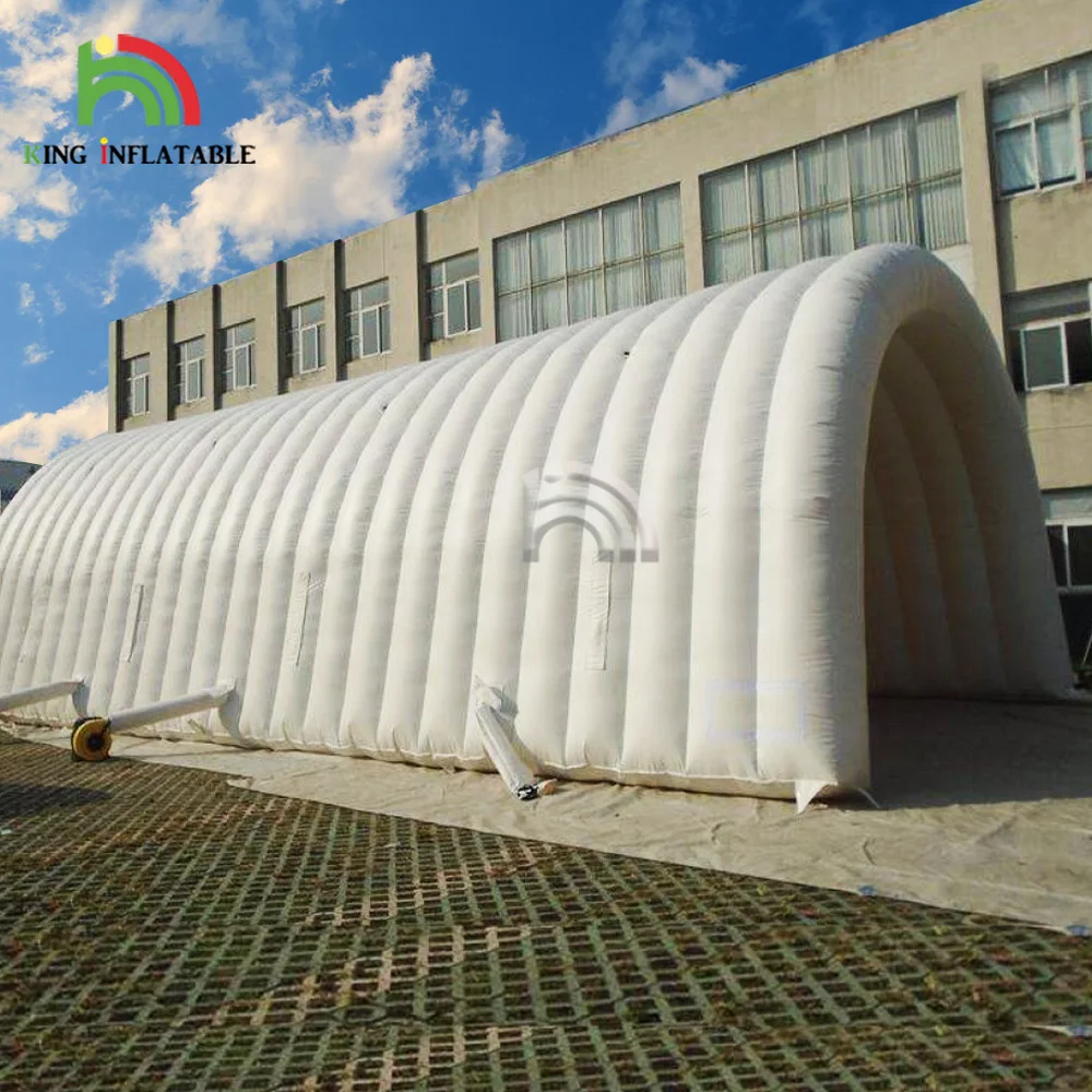 Customized Inflatable Tunnels Tent White Waterproof Pvc Fireproof