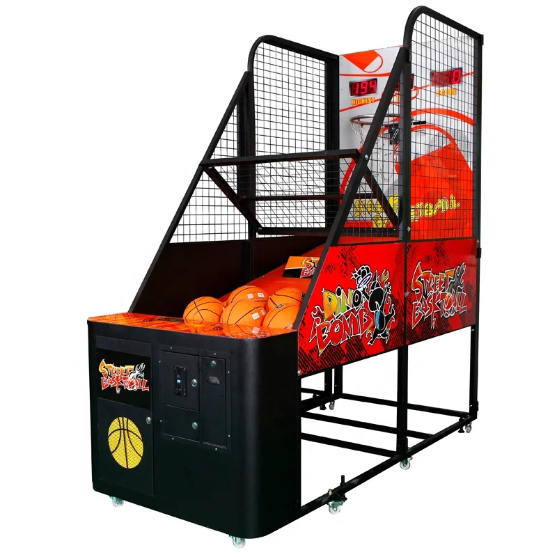 Coin Operated Indoor Commercial Street Basketball Arcade Game Machine ...