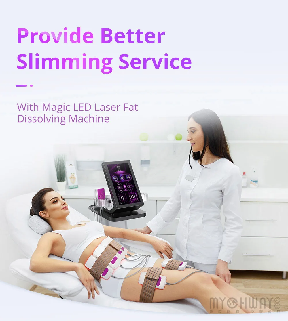 Salon Beauty Fat Removal Body Lipolasers Slimming 160 Mw Pads Lipo