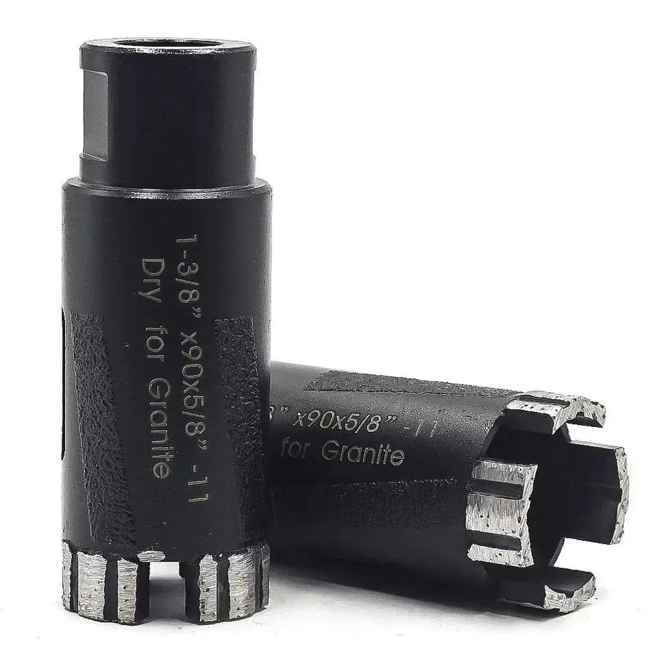 1-3/8 Inch Diamond Core Drill Bits for Hard Stone Concrete Marble Granite Brick Laser Welded Dry or Wet Hole Saw