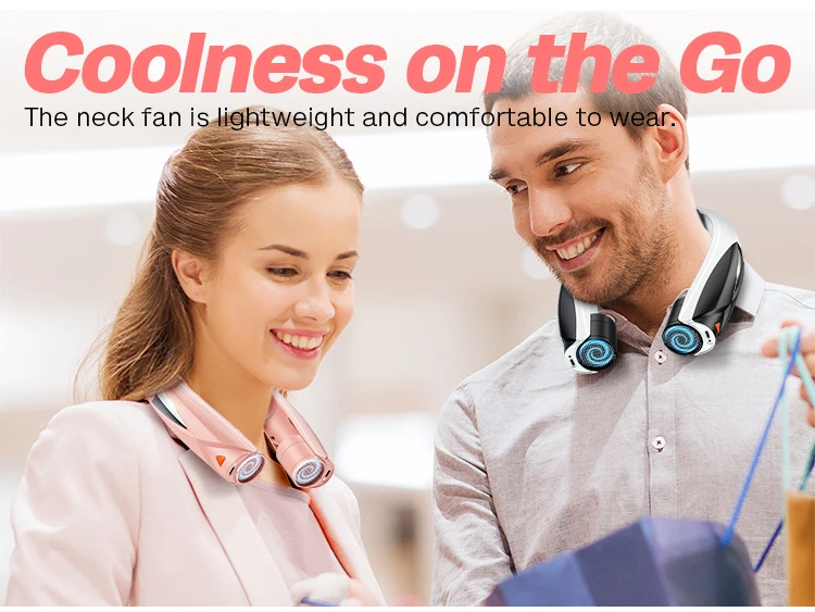 Aaoyun Neck Fan, Portable, Battery, Plastic - detail 16