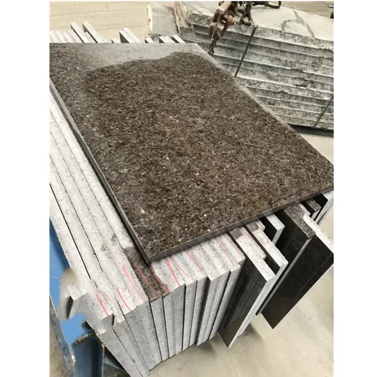 Buyurtma bo'yicha loyihalangan tabiiy tosh Labrador antik qo'ng'ir granit plitalar ichki va tashqi plitalar hamda bezaklar uchun