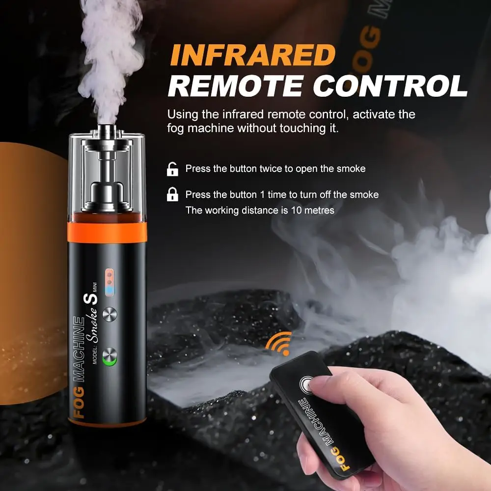 LENSGO Smoke S Mini Portable Fog Machine - 15W Power