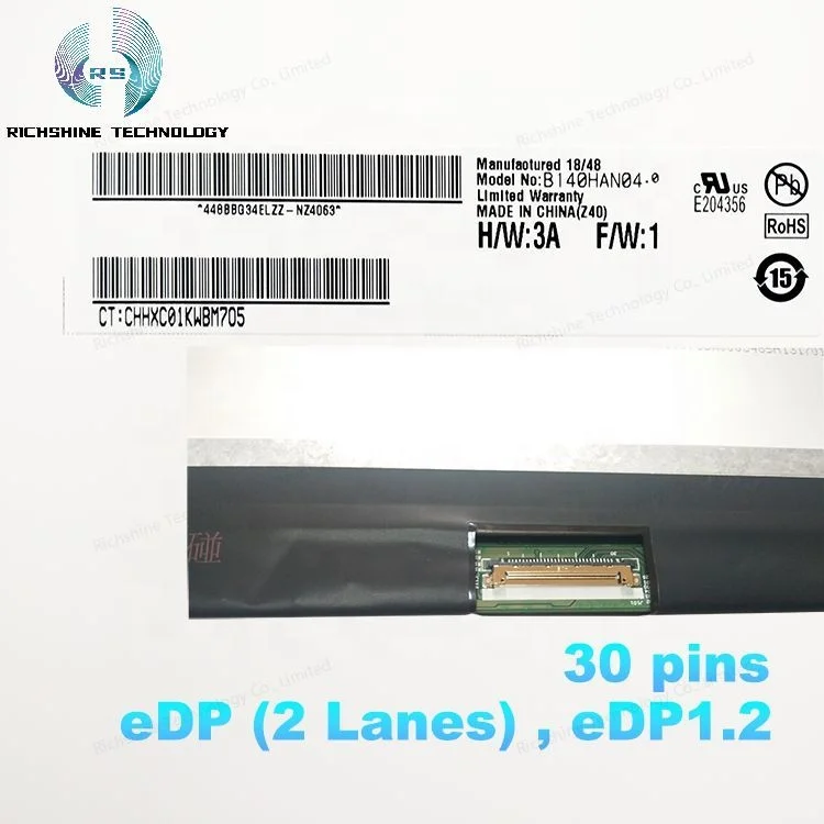 Schermo 1920x1080 14 Nuovo Schermo Opaco IPS FHD Da 14,0 Pollici Compatibile Con B140HAN04.0 Schermo Opaco Portatile - 6