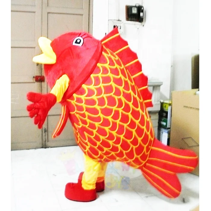 vendita calda pesce carpa mascotte costume cosplay partito gioco di  pubblicità carnevale halloween natale pasqua adulti