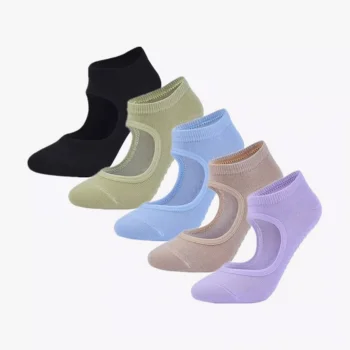 Wholesale High Quality Cotton Non-slip Cotton Yoga Socks For Women Aerial Grips Socks For Pilates Dance Ballet