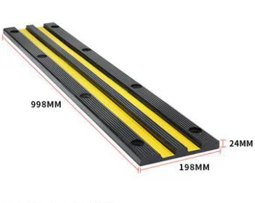 Factory Price 100% Recycled Solid Rubber Black Reflective Wall Bumper Guard Parking Garage Protector Roadway Product details