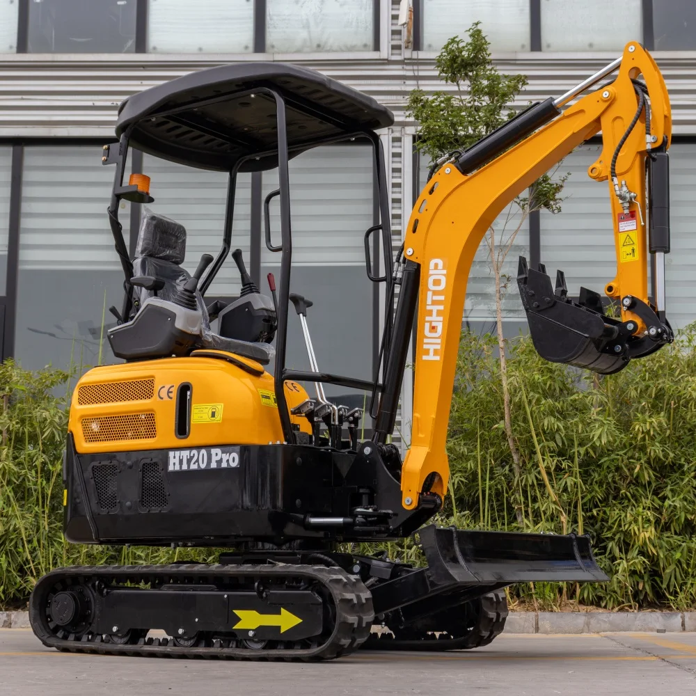 HIGHTOP Samhail Nua Mini Excavator le Barra Swing Bliain Ama 1 bliana