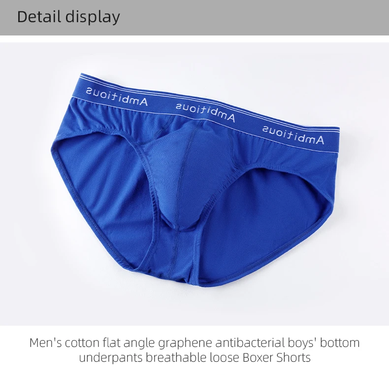 Hot Sale Male Cotton Boxer Briefs Young Pattern Breathable And