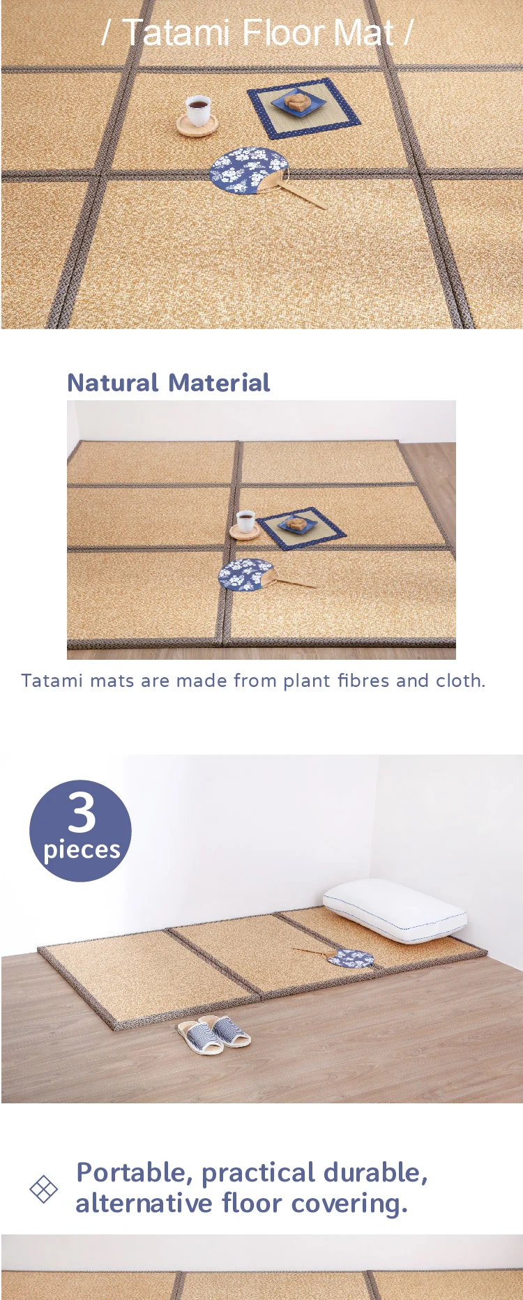Japanese Tearoom Tatami Mat Cooling Rattan Floor Mat Buy Tatami