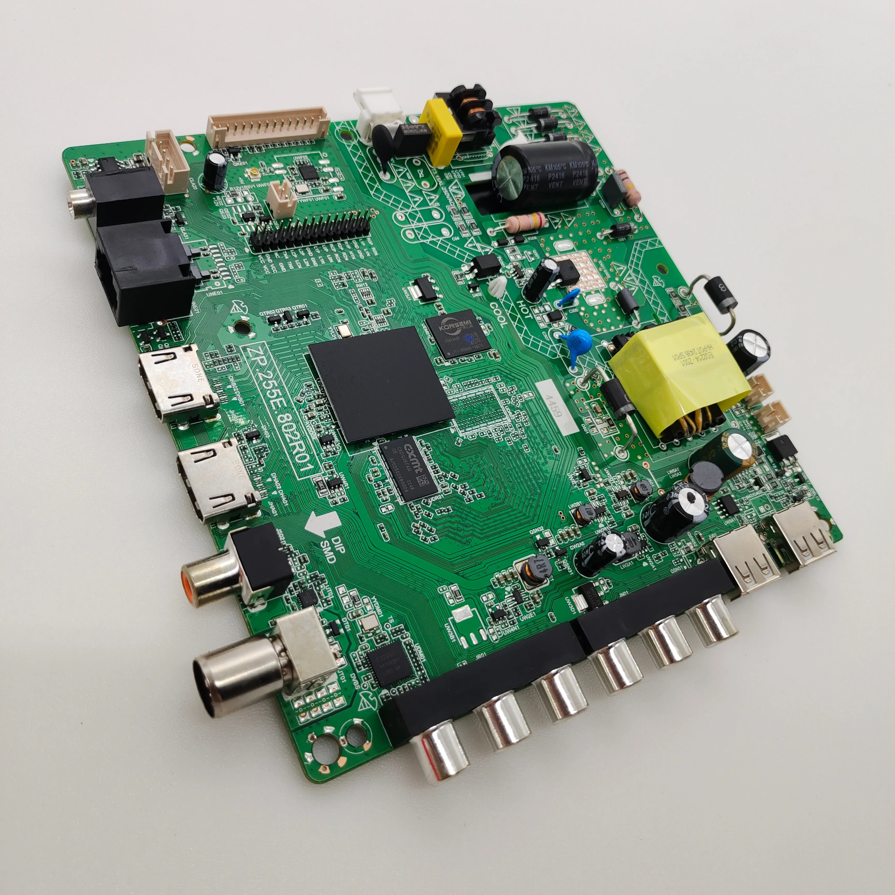 Smart LED TV Motherboard ZP.255E.802R00 - 25W Power, Android 14
