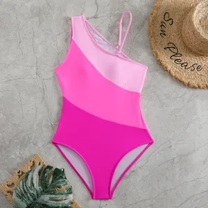 One-piece Swimsuit High Waist Push-Up Bra Breathable Women's Swimwear