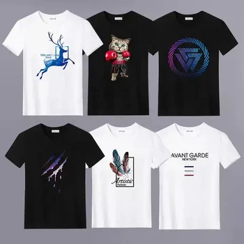 Men Street Smart Style Men's Short Sleeve T-Shirt with Printing Offering Sustainable Fashion and Urban Appeal